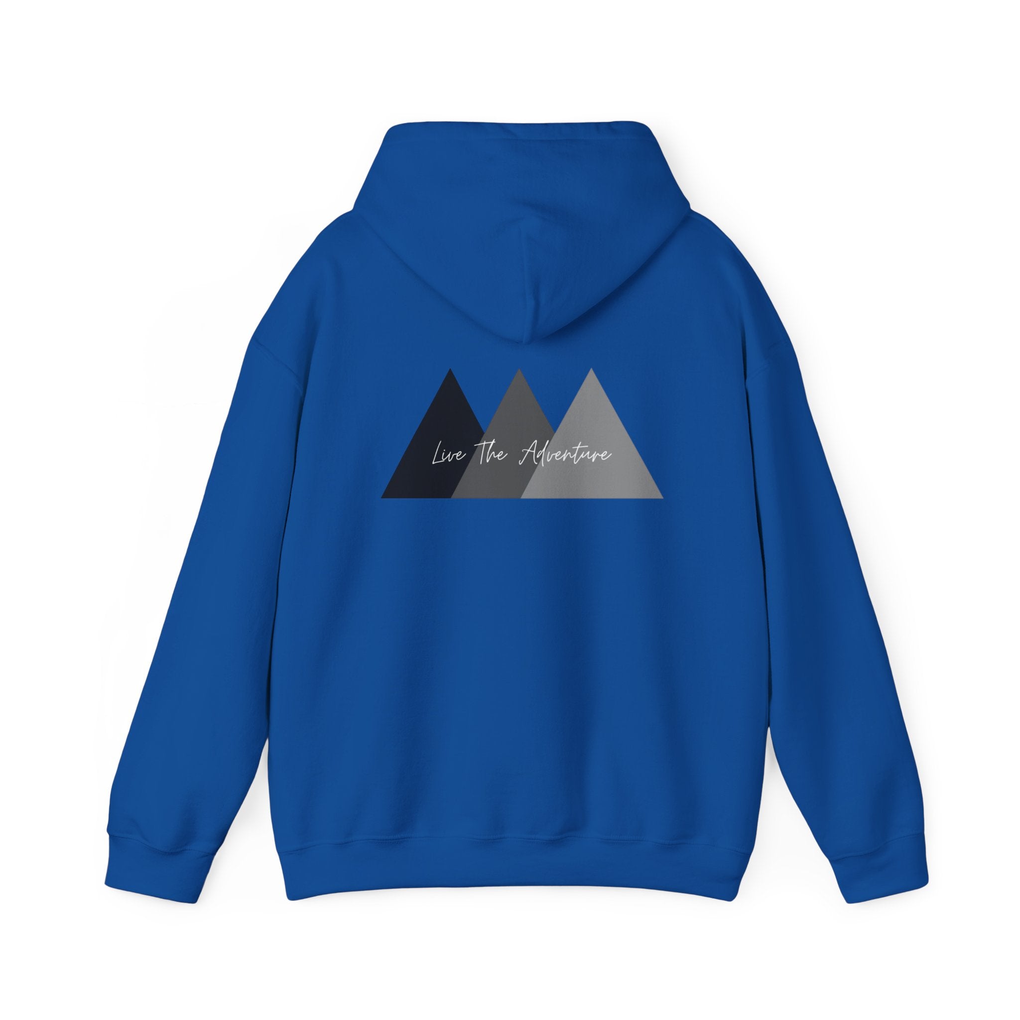 Adventure Logo Hoodie — "norvix" Minimal Mountain Graphic