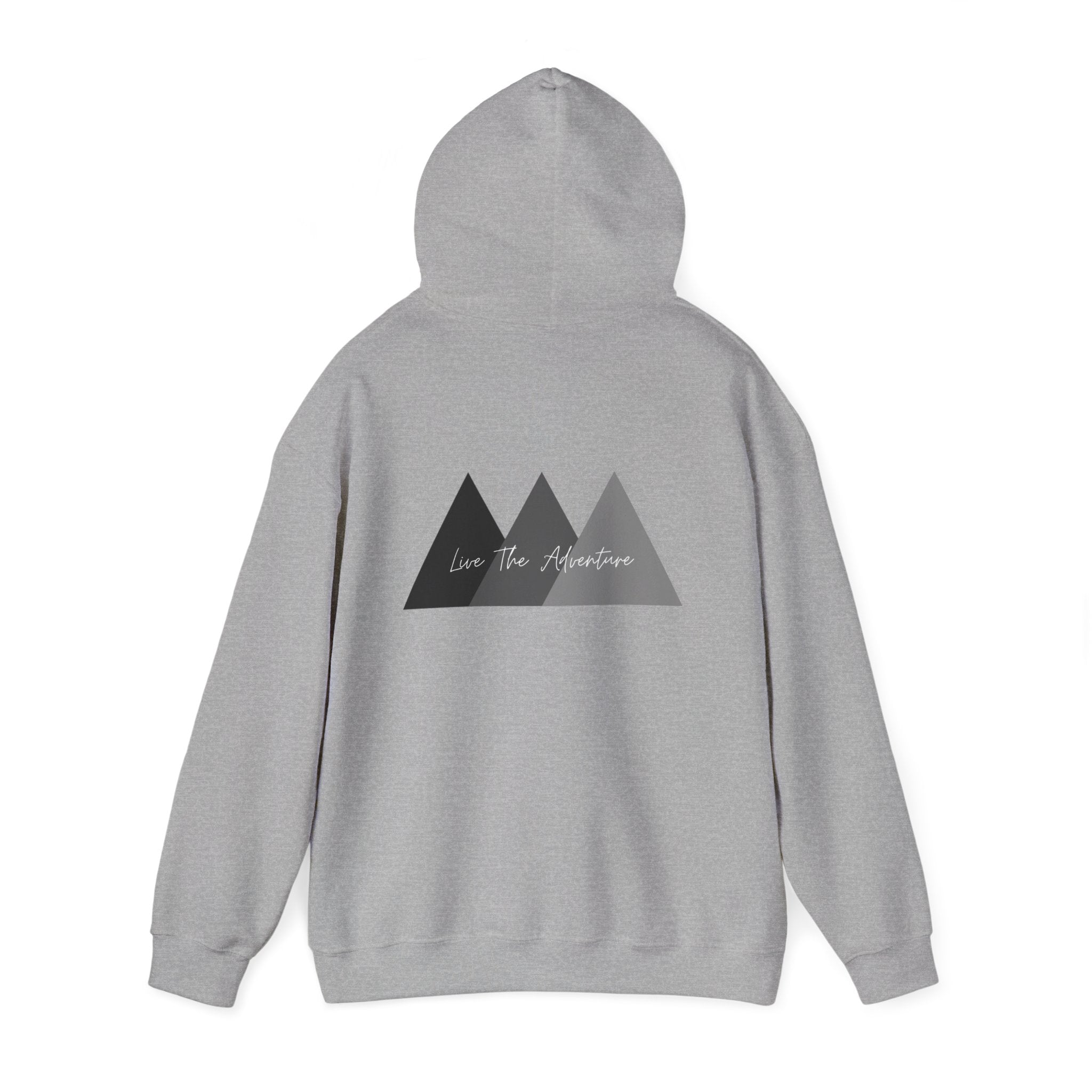 Adventure Logo Hoodie — "norvix" Minimal Mountain Graphic