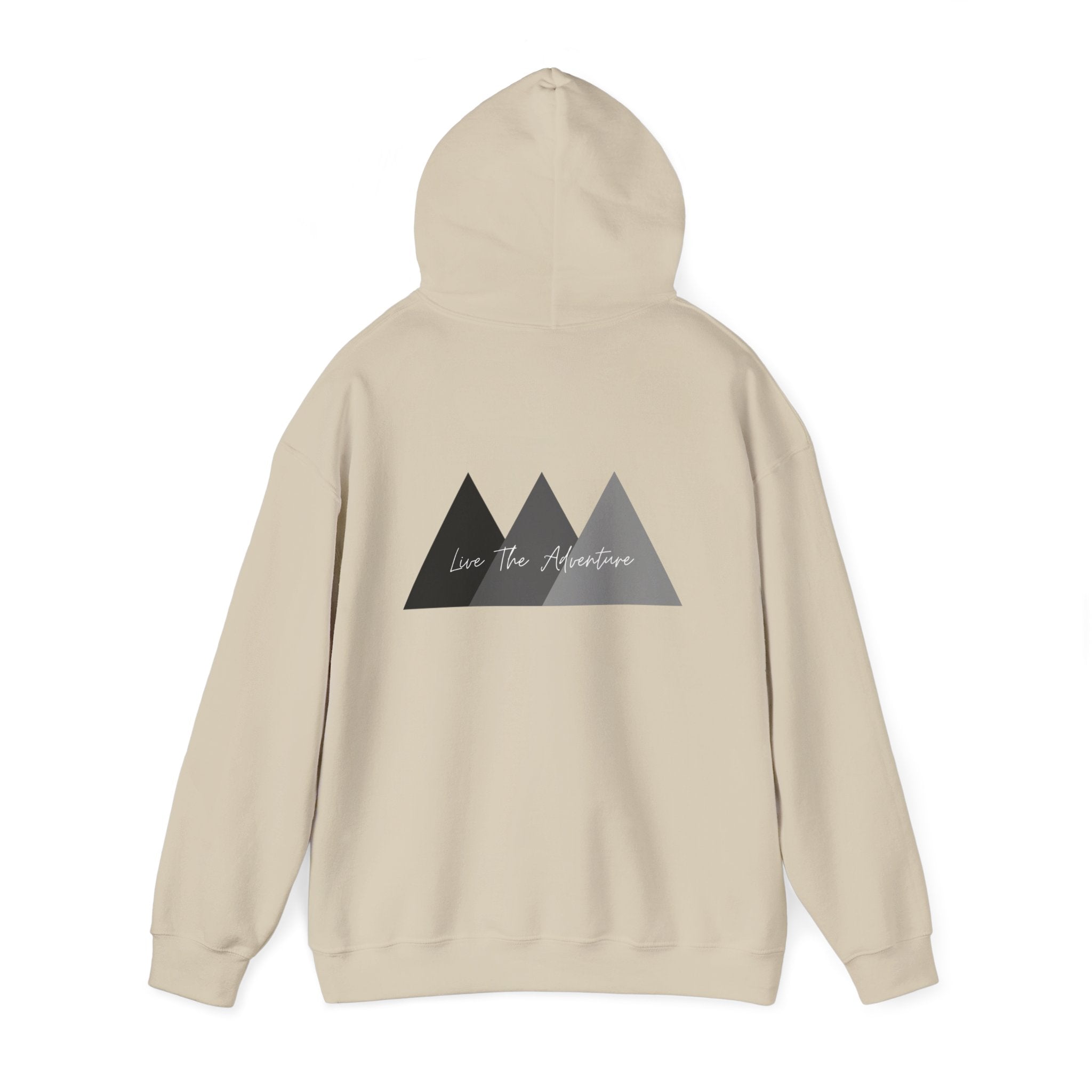 Adventure Logo Hoodie — "norvix" Minimal Mountain Graphic