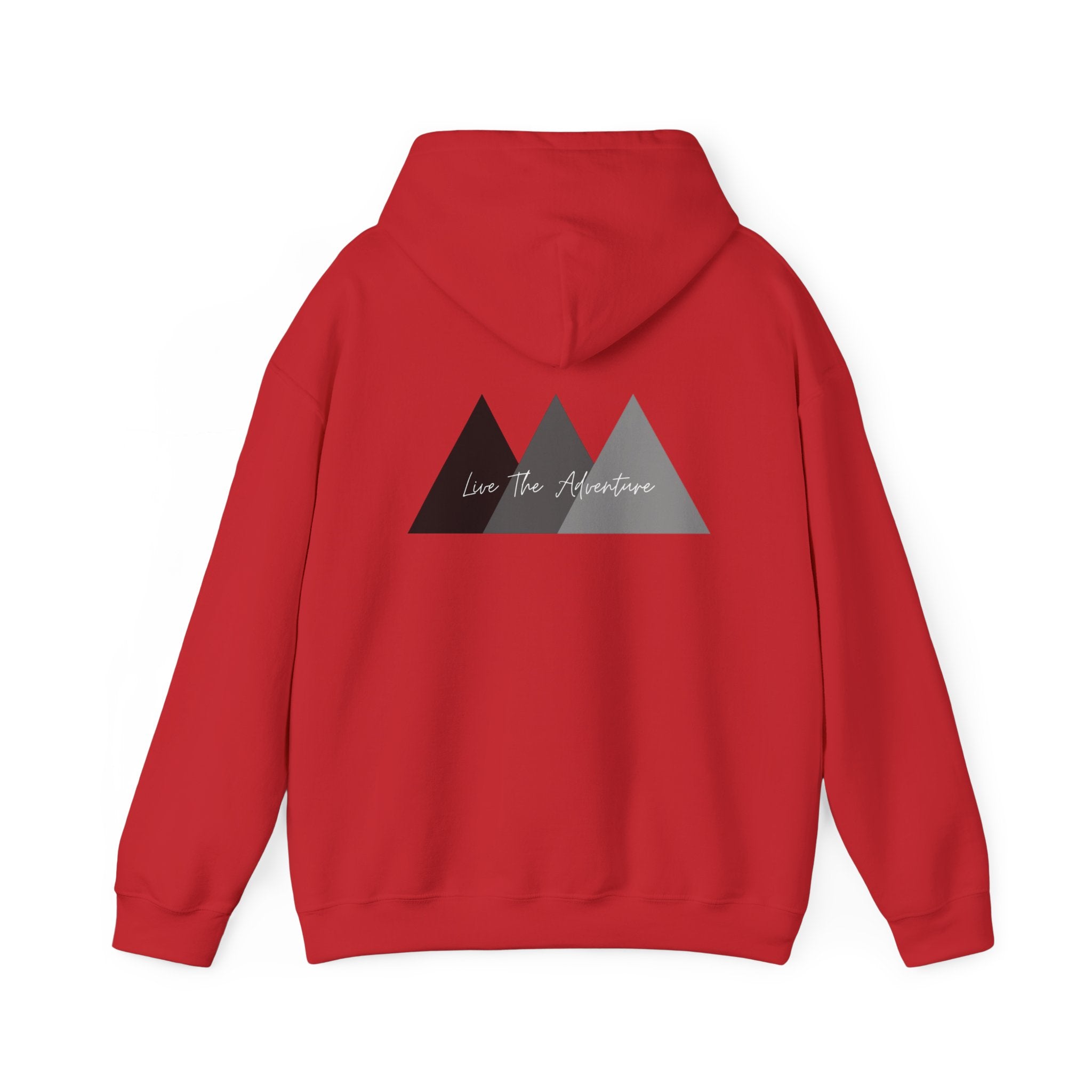 Adventure Logo Hoodie — "norvix" Minimal Mountain Graphic